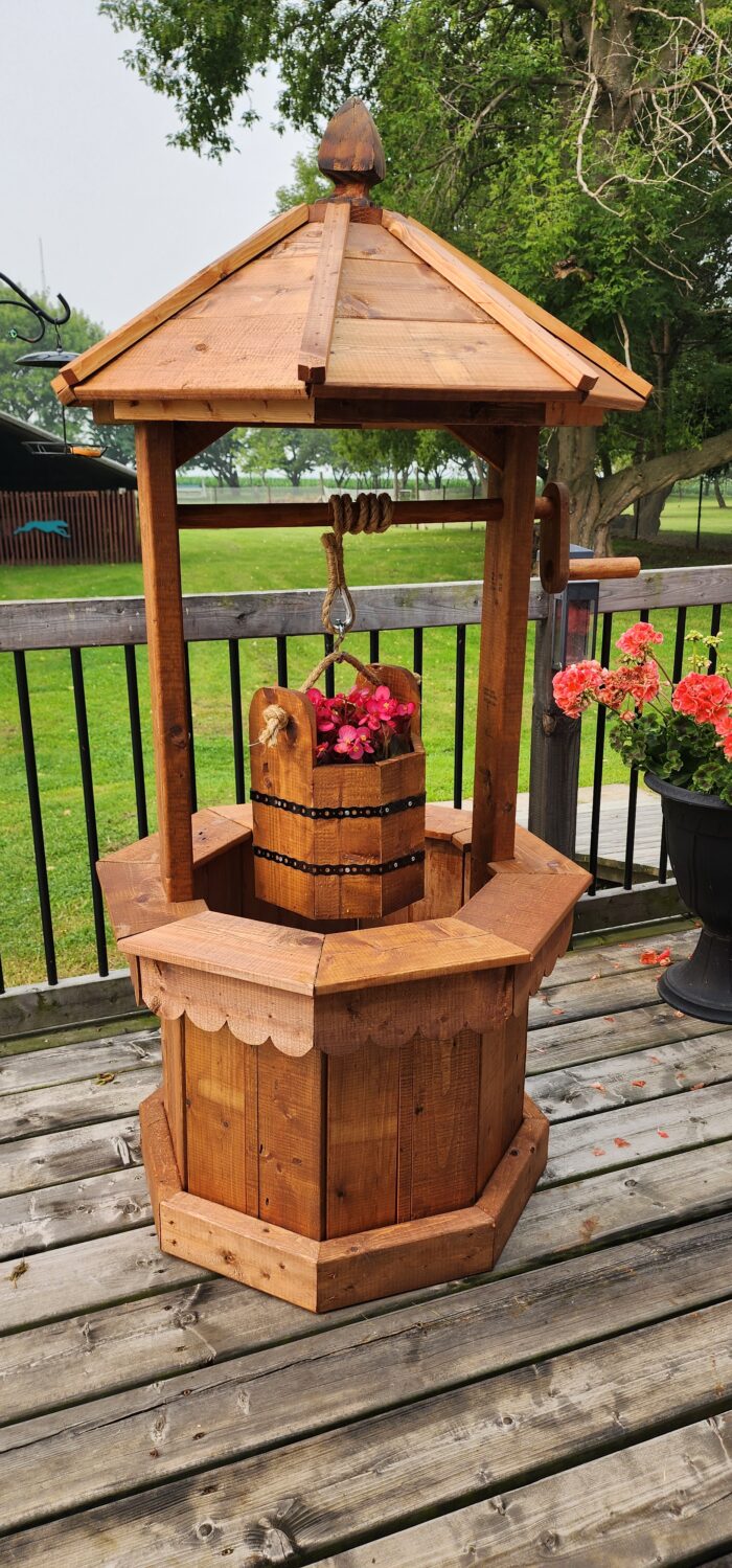 Hexagon Garden Wishing Well - Image 4
